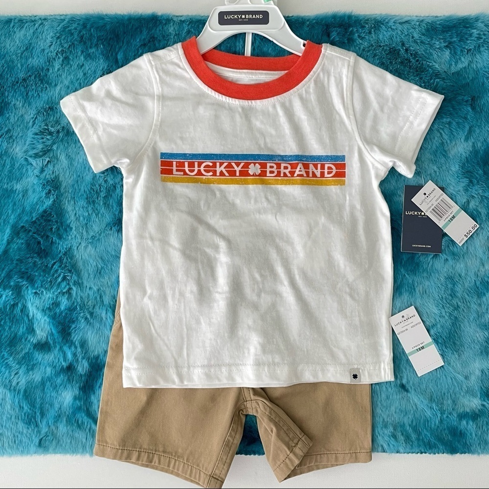 Lucky Brand Toddler Boy Outfit Size 18 Months